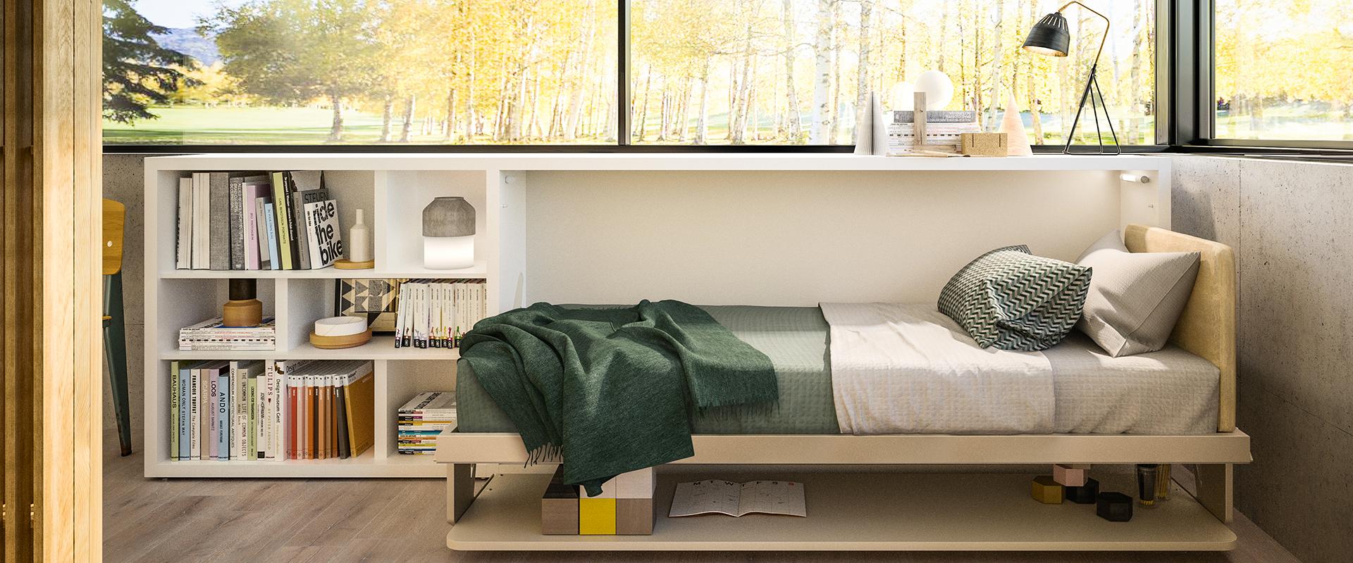 Storage Wall With Fold Away Bed Lgm01 Tav By Clei Design Pierluigi Colombo