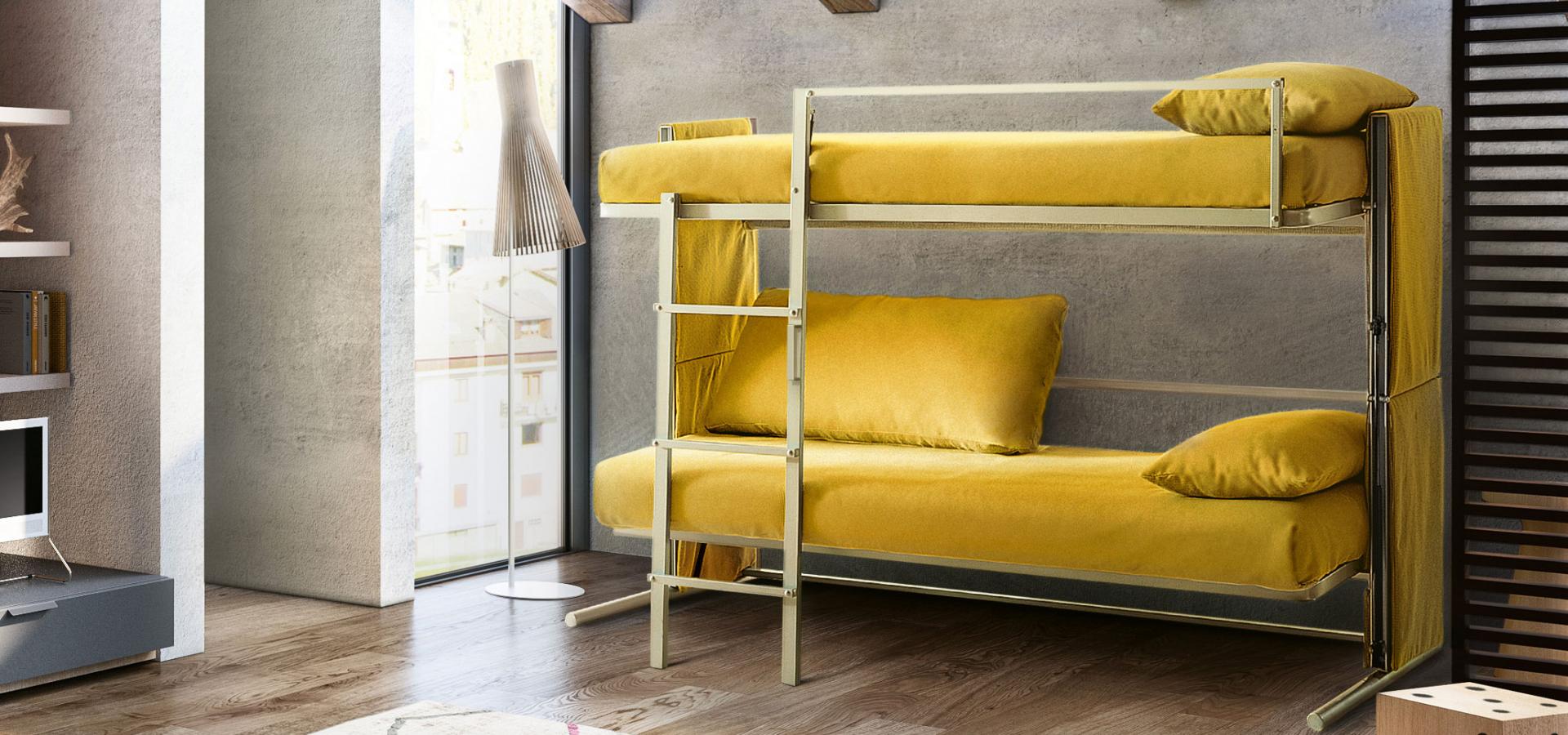 Letto A Castello In Ferro Per Adulti E Ragazzi, 90x190 Cm, 2 In 1 Separabile Con Ringhiere Di Sicurezza E Scala Antiscivolo - Nero