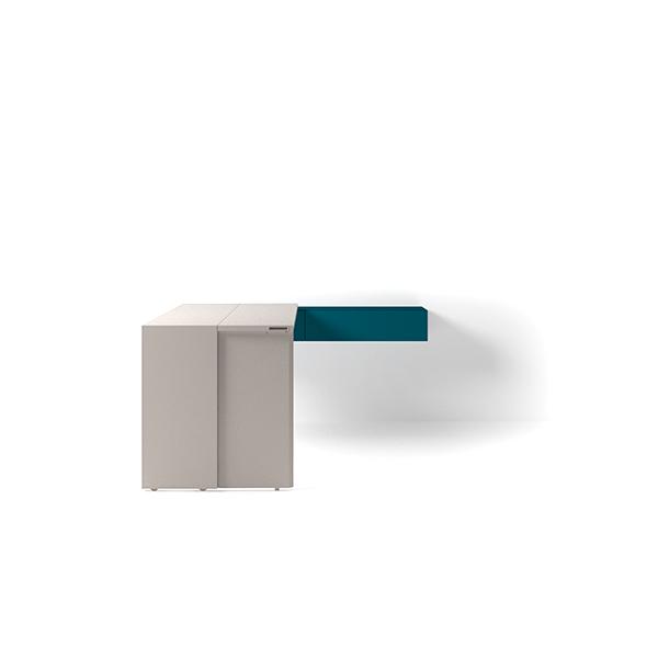 Girò Table with bifold opening system Girò Table with bifold opening system