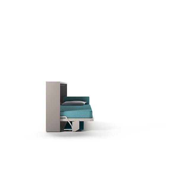 Kali Board 120 horizontal wall single bed with desk