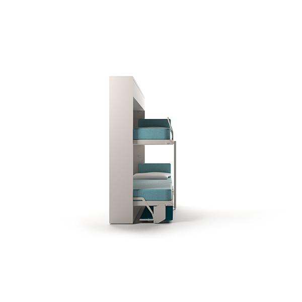 Hideaway bunk bed with convertible desk Kali Duo Board