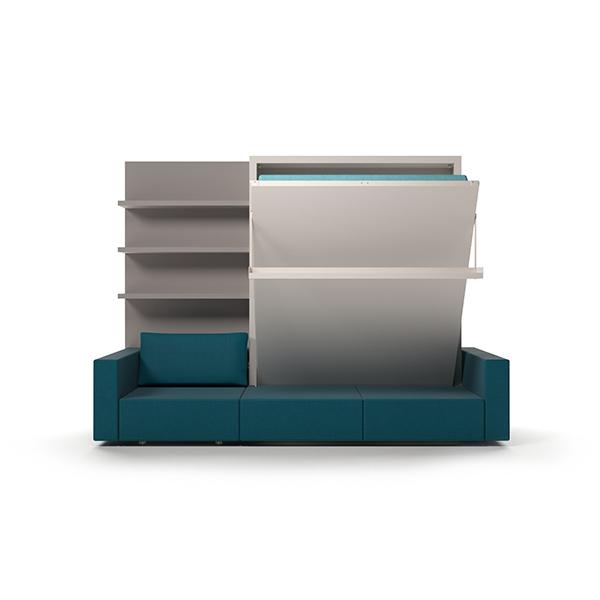 Swing vertical sofa bed with bookcase Swing vertical sofa bed with bookcase