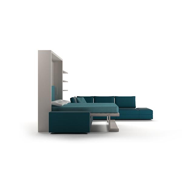 Tango Componibile transformable bed with bookcase